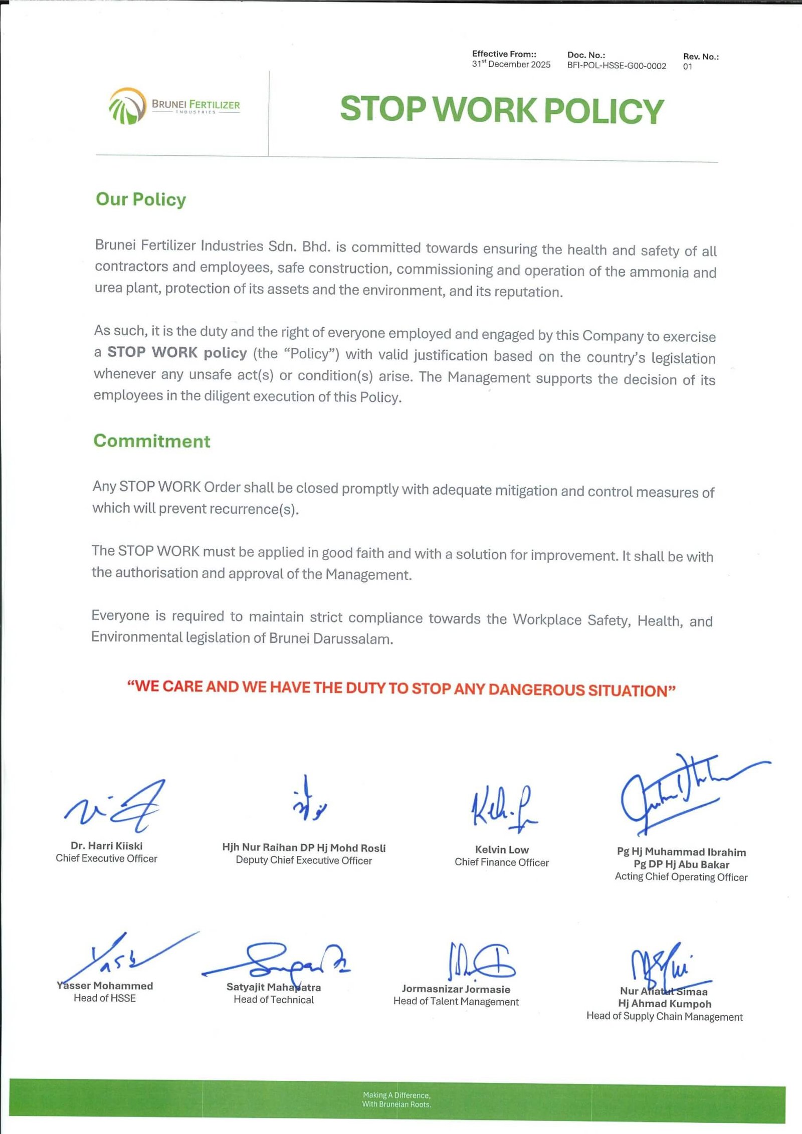 QHSSE Policy